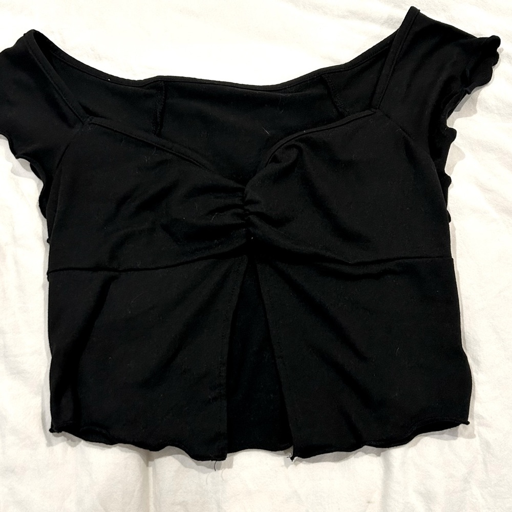 Black crop top